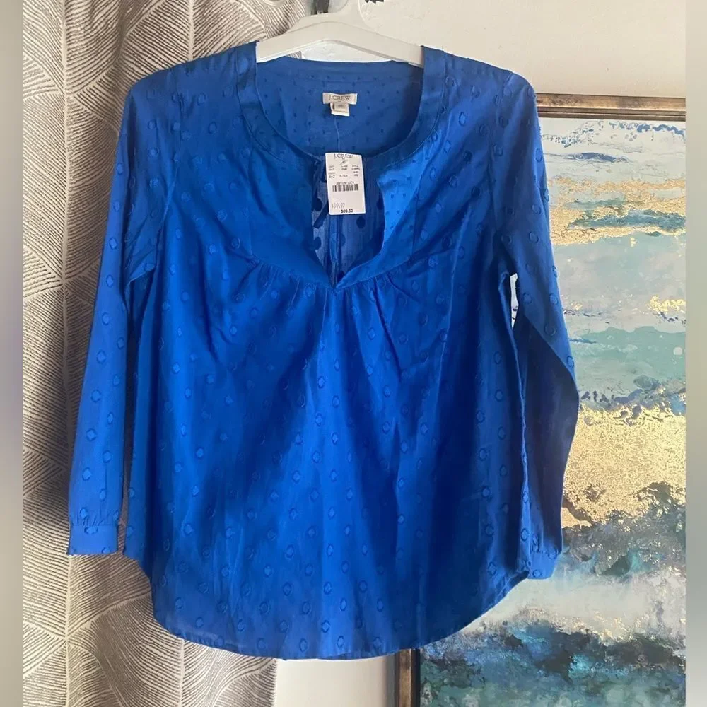 J Crew new blue blouse size XS
